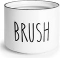 ONTUBE Ceramic Dish Brush Holder, White