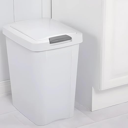 7.5 Gallon White Wastebasket - Image 6