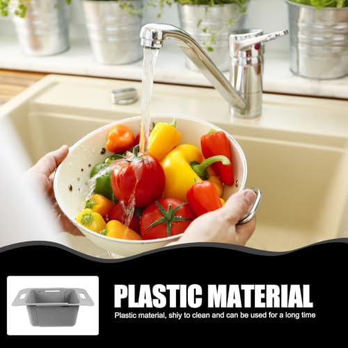 Expandable Plastic Sink Colander Basket for Produce and Cutlery
