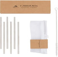 A Bar Above Short Straws for Cocktails, 5 Inch Stainless Steel, 6 Pack