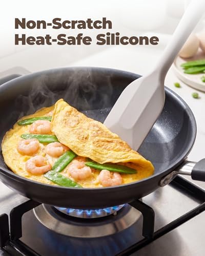 Bake Choice 2 Pieces Silicone Spatula Set, Premium Steel Core
