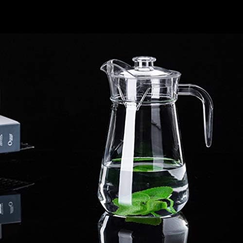 Glass Milk Bottles Acrylic Pitcher (2 L), Clear Iced Water Pitcher