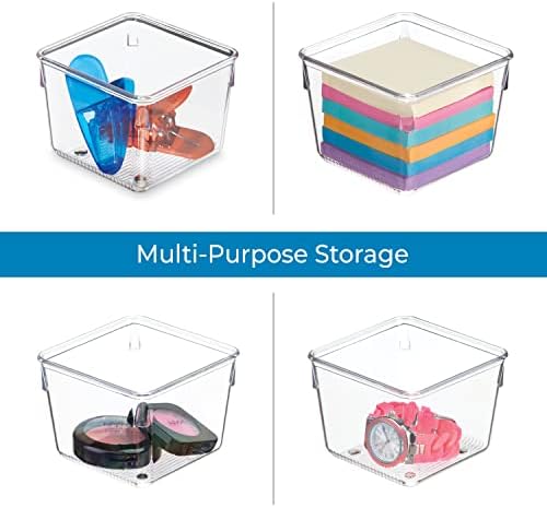 iDesign Linus Plastic Kitchen Drawer Organizer for Silverware