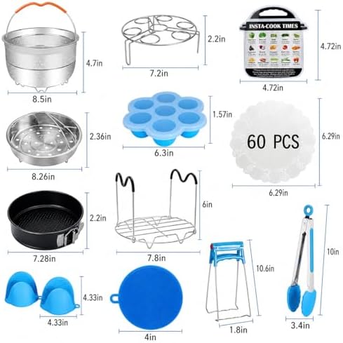 Accessories for Instant Pot, 73 PCS Accessories for Pressure Cooker