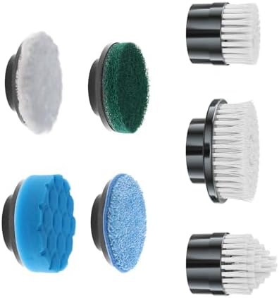 Electric Spin Scrubber Replacement Brush Heads, 7 Pcs Set