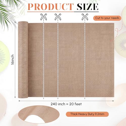 16” x 240” Oven Liners for Bottom of Oven Large Ovens Mats Roll Heat
