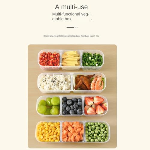 Refrigerator Organizer with Lid Food Snack Fruit Yogurt Box