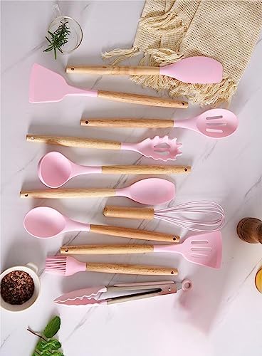19 Pcs Kitchen Cooking Utensils and Knife Set with Block, Include