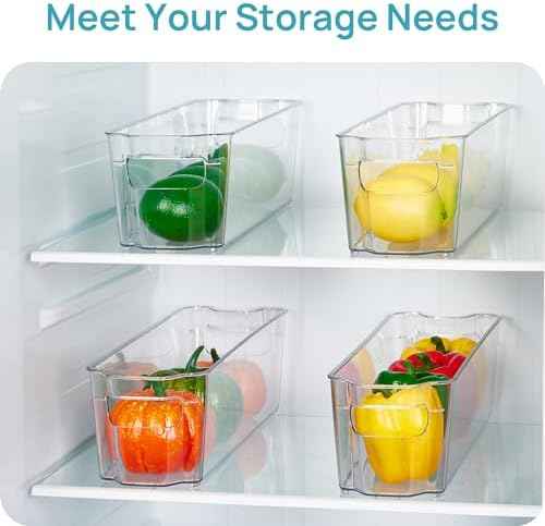 Vtopmart 4Pcs Clear Breastmilk Storage Bags Container in Freezer Fridge
