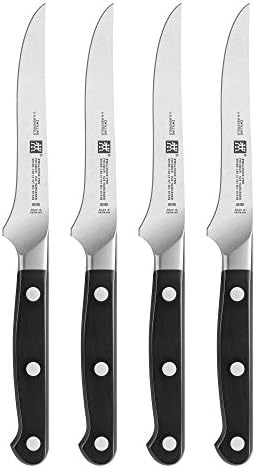Zwilling J.A. Henckels Pro 4-Piece Steak Knife Set, Black