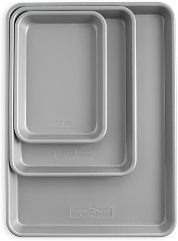 Nordic Ware Brilliant™ Colorful 3-Pc Baking Set, Nonstick made without PFAS or by NordicWare
