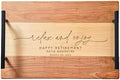 Relax and Enjoy Personalized Retirement Serving Tray | Custom Gift for