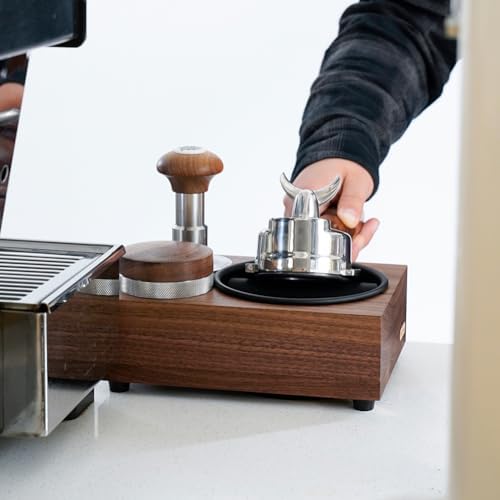 watchget Wooden Espresso Knock Box Counter Coffee Organizer