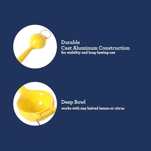 Oster Ravello Lemon and Lime Squeezer, Yellow Finish
