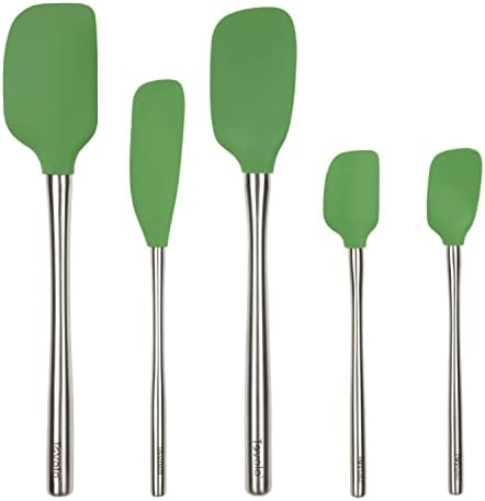 Tovolo 5-Piece Silicone Spatula Set, Pesto Green