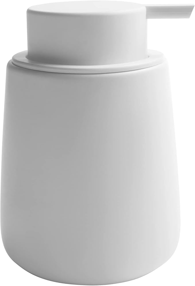 Soap Dispenser Ceramic with Easy-to-Press Pump Hand Lotion Liquid Dispenser by TOOZFO
