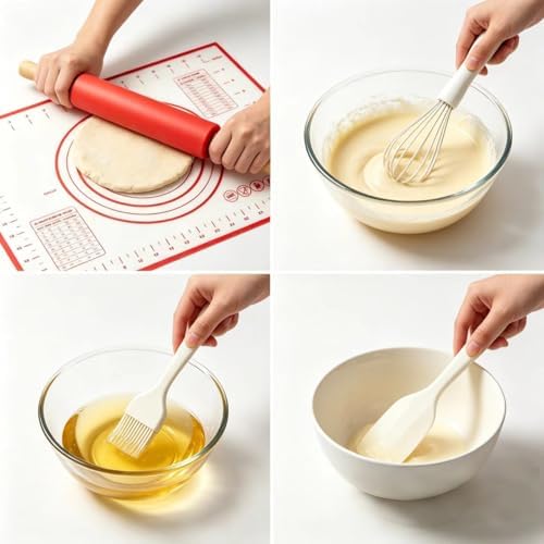 5-Piece Mini Silicone Baking Set, 15.75 x 11.81 Inch