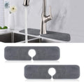 PoYang 2 Pack Faucet Mat for Kitchen Sink Splash Guard, Short 17.7x4.7