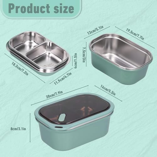 1200ml 2-Layer Hot Food Lunch Box with Spoon