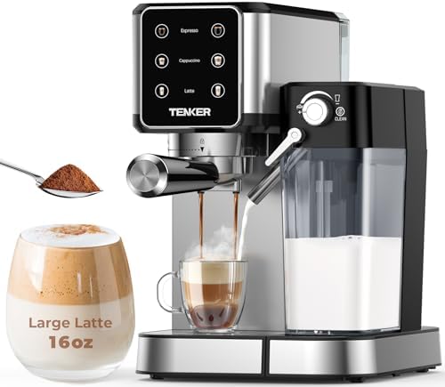TENKER 20 Bar Espresso Machine with Automatic Milk Frother