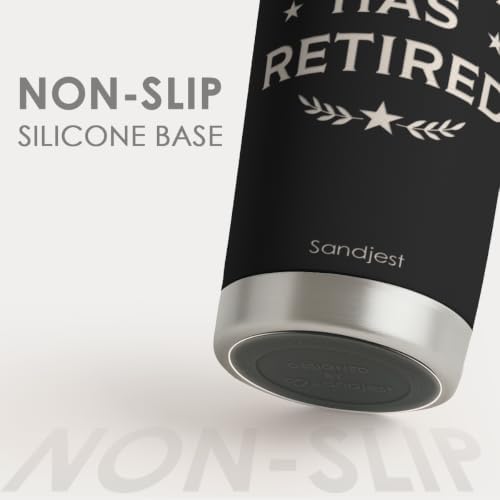 SANDJEST Retirement Tumbler 20oz, Stainless Steel Travel Cup with Lid