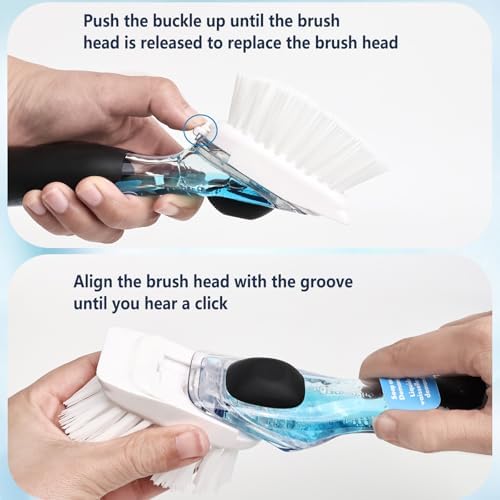 Dish Brush Refill Heads, 4 Pack for OXO Dish Brush