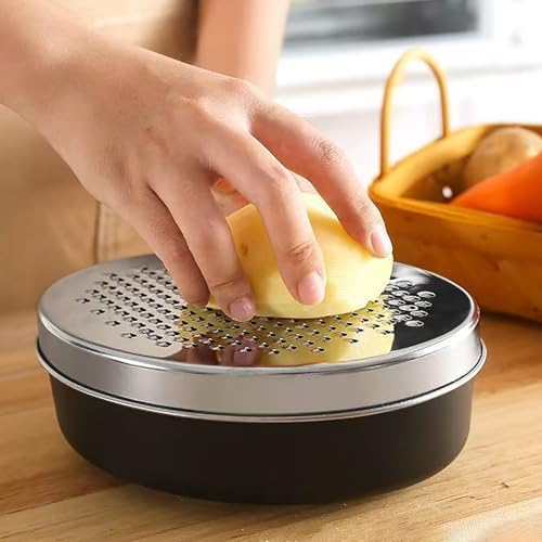 Stainless Steel Cheese Grater with Airtight Storage Container - Box