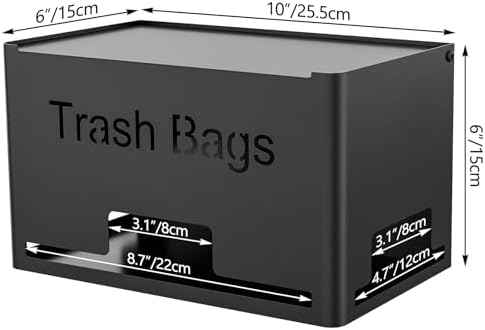 STWWO Large Trash Bag Holder Dispenser