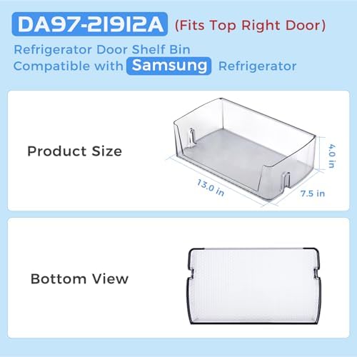 DA97-21912A DA63-11219A Refrigerator Door Shelf Bin Compatible with