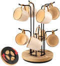 360° Rotating Mug Tree, Large Cup Mug Holder with 8 Hooks