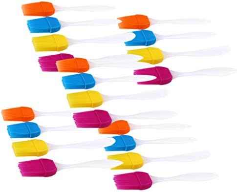20 Pcs Silicone Pastry Brush Set for Baking and Bbq Basting