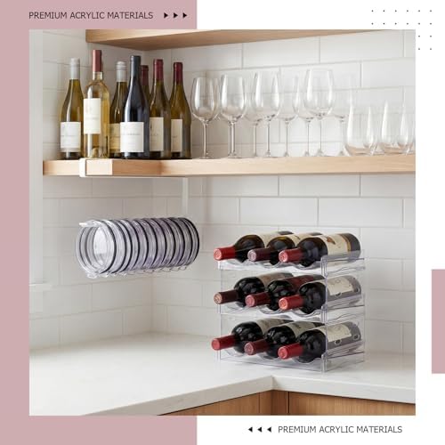 4 Pcs Water Bottle Organizer Set for Kitchen Cabinets
