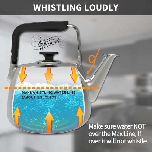 Whistling Tea Kettle 2.3QT Stovetop