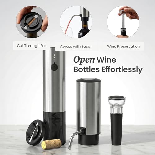 Electric Wine Opener Gift Set — Rechargeable All-in-One Accessories