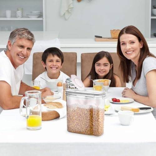 Simply Gourmet Airtight Cereal Containers with Lids – 4 Piece Tall
