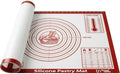 XL Silicone Pastry Mat for Baking Dough Mat, Extra Large 28x20 inches