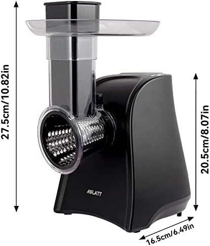 Electric Cheese Grater and Slicer with 5 Attachments