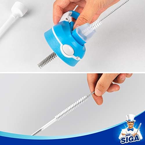 MR.SIGA 5 Pack Bottle Brush Cleaning Set, White