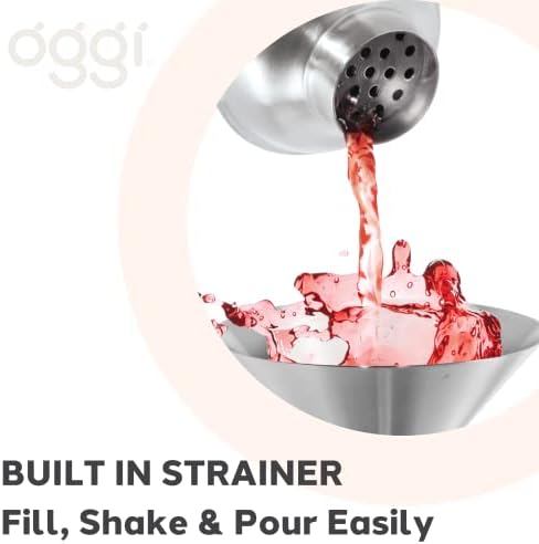 OGGI Classic Cocktail Shaker Stainless - 26 oz, Stainless Steel
