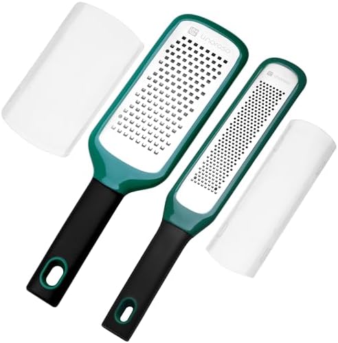 linoroso Lemon Zester Grater of 2, Kitchen Tool for Cheese, Garlic