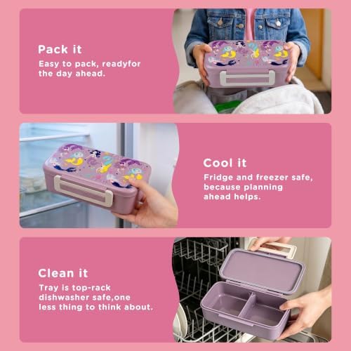 JXXM Lunch Box for Kids With 8oz Soup Thermo, Leak-proof Lunch