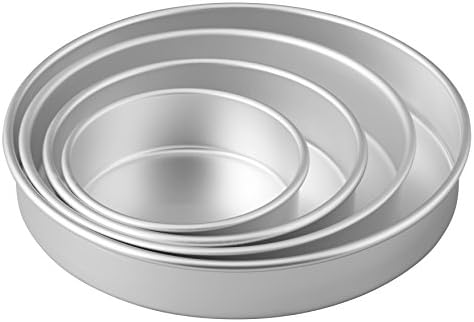Wilton Round Cake Pans, Aluminum, 4 Piece Set