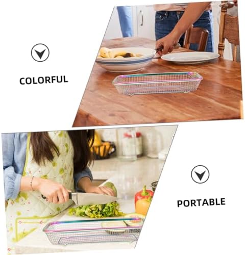 Stainless Steel Utensil Basket 2pcs for Spoons Forks Cabinet