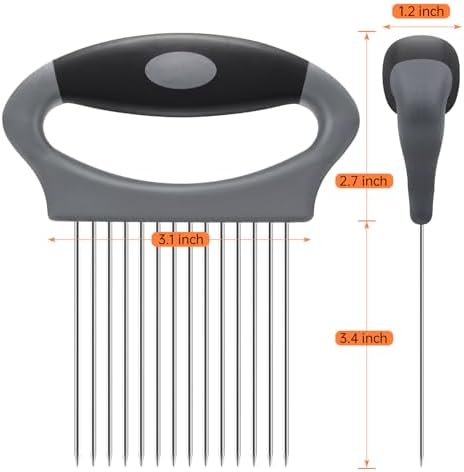 Large Onion Slicer Holder, Stainless Steel Onion Holder for Slicing
