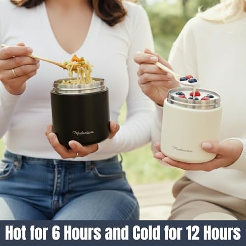 Modaniam Stainless Steel Insulated Food Jar Set of 2 (16oz + 12oz)