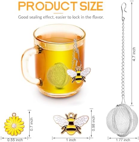 Stainless Steel Tea Infusers, Set of 2 TeaSanavie Tea Strainer Tea