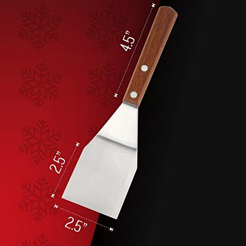 Homi styles Cookie/Brownie Spatula Small Metal Spatula With Merbau