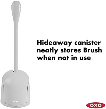 OXO Good Grips Toilet Brush and Holder, Gray