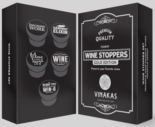Silicone Wine Bottle Stopper Set – Funny Wine Caps, Spill-Proof &