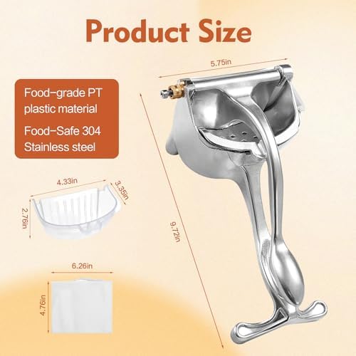XL Manual Fruit Juicer Press, Citrus Squeezer